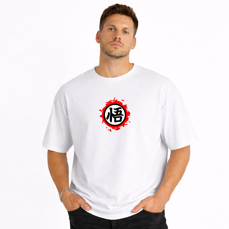 Dragon Ball Anime Goku Cartoon Print Cotton T-Shirt