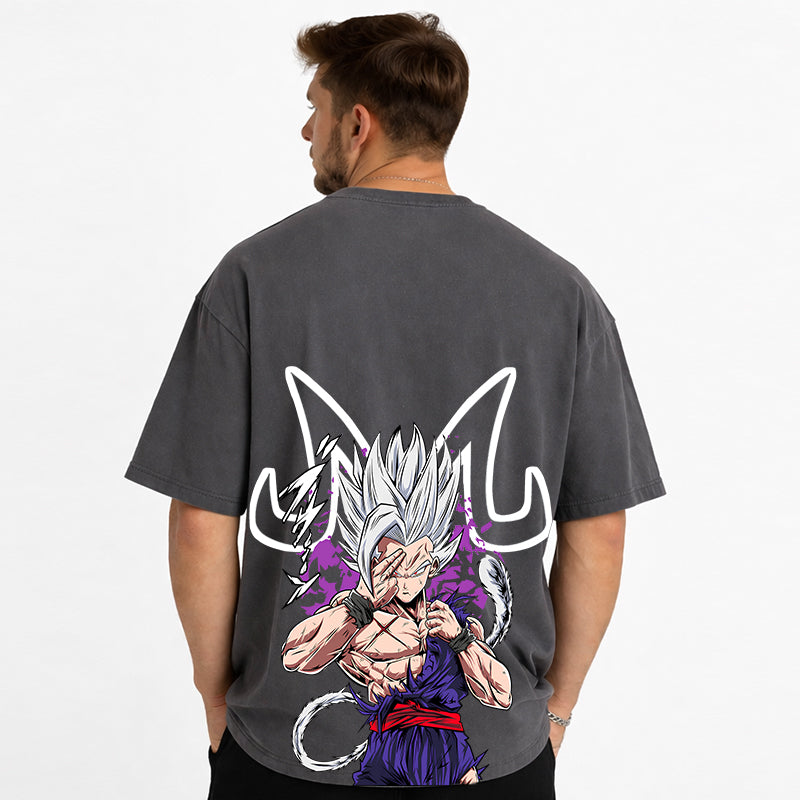 Dragon Ball Anime Gohan Cartoon Print Cotton T-Shirt