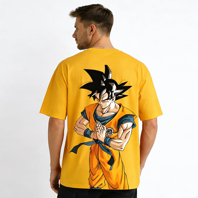 Dragon Ball Anime Goku Cartoon Print Cotton T-Shirt