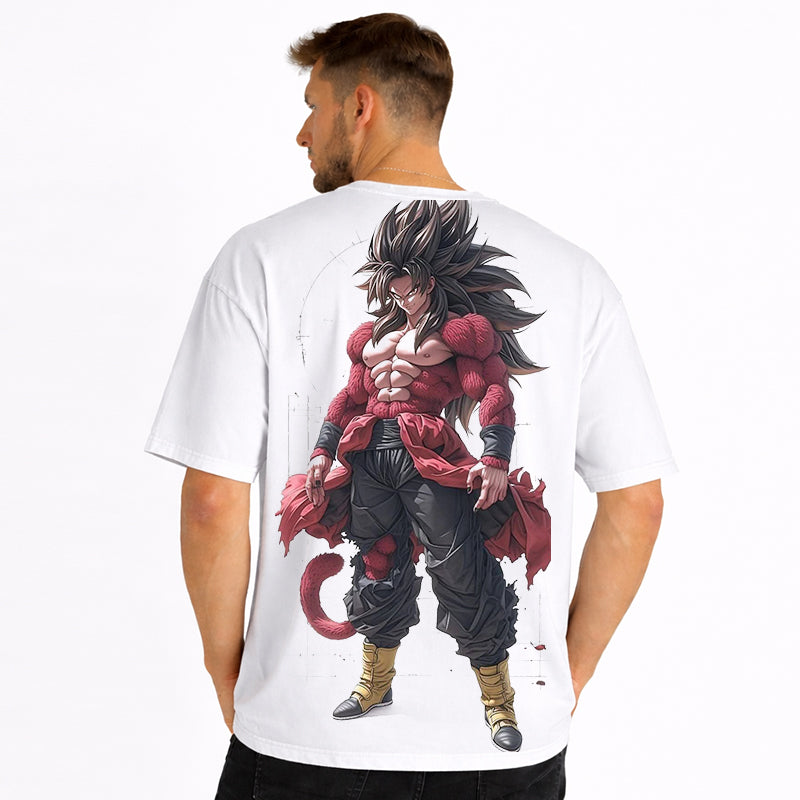 Dragon Ball Anime Goku Cartoon Print Cotton T-Shirt