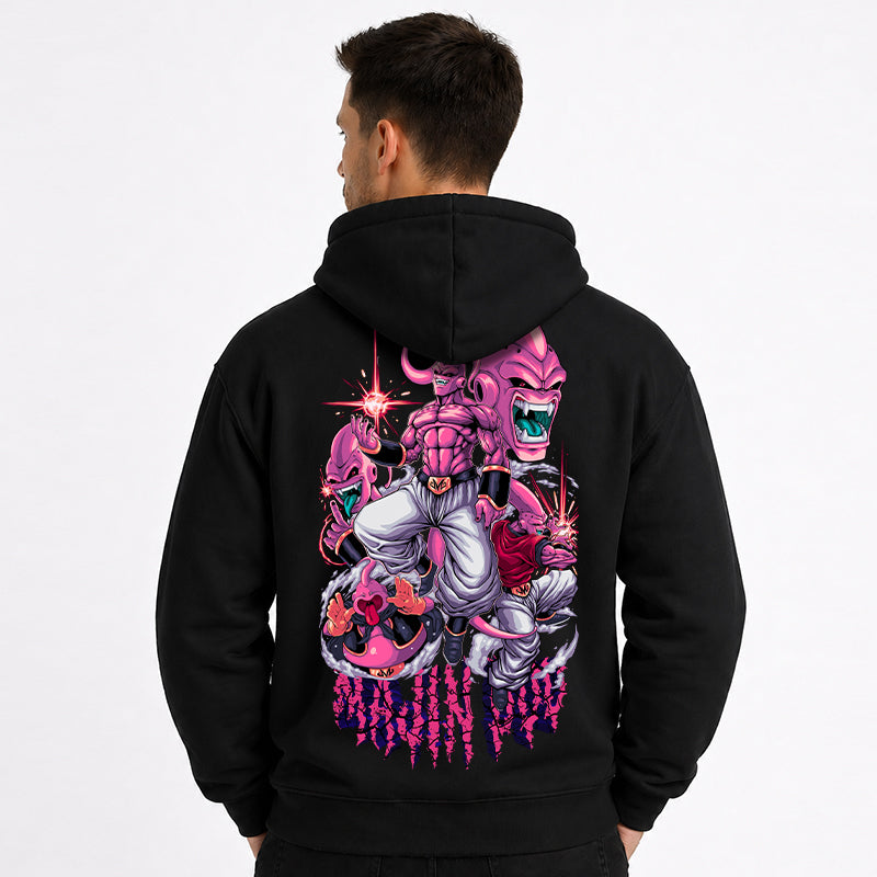 Dragon Ball Anime Majin Buu Cartoon Print Cotton Hoodie