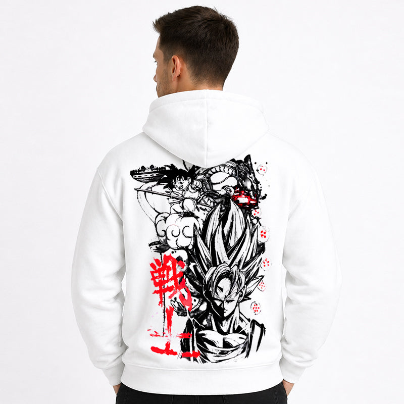 Dragon Ball Anime Goku Cartoon Print Cotton Hoodie