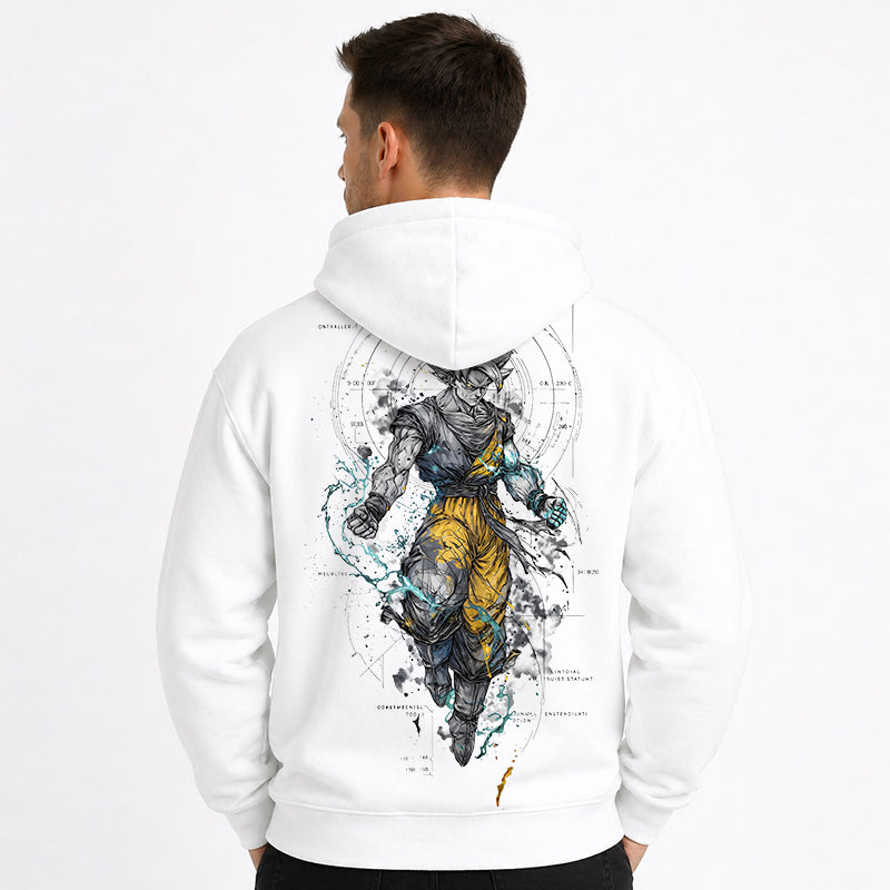 Dragon Ball Anime Goku Cartoon Print Cotton Hoodie