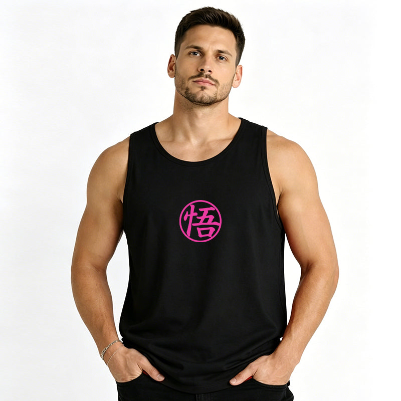 Dragon Ball Anime Goku Cartoon Print Cotton Tank Top