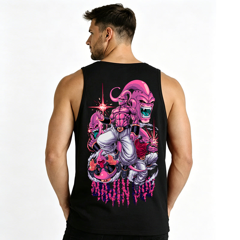 Dragon Ball Anime Majin Buu Cartoon Print Cotton Tank Top